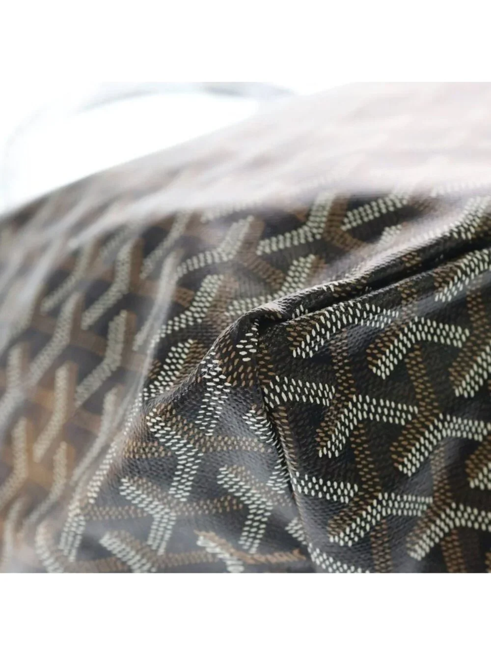 Goyard Saint Louis GM Tote Back Leather Brown Black